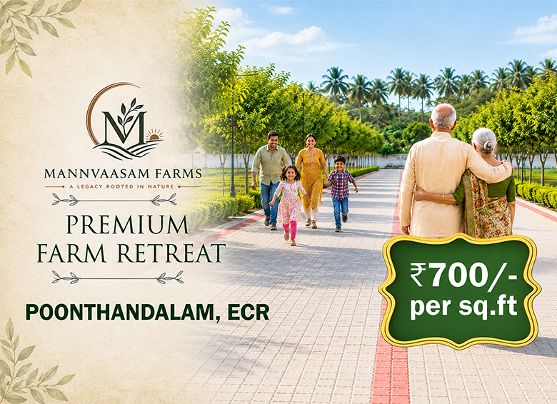 Mannvaasam Farms - Farm Plots Near Mahabalipuram ECR