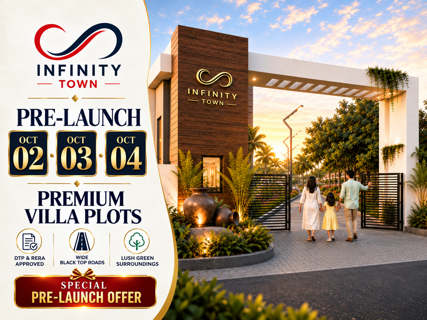Infinity Town Pre-Launch — Premium Villa Plots on ECR