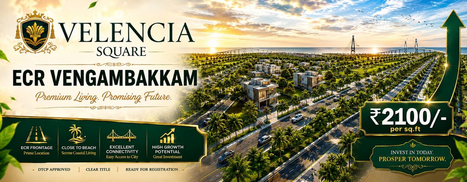Valencia Square villa plots on ECR in Vengambakkam, Chennai