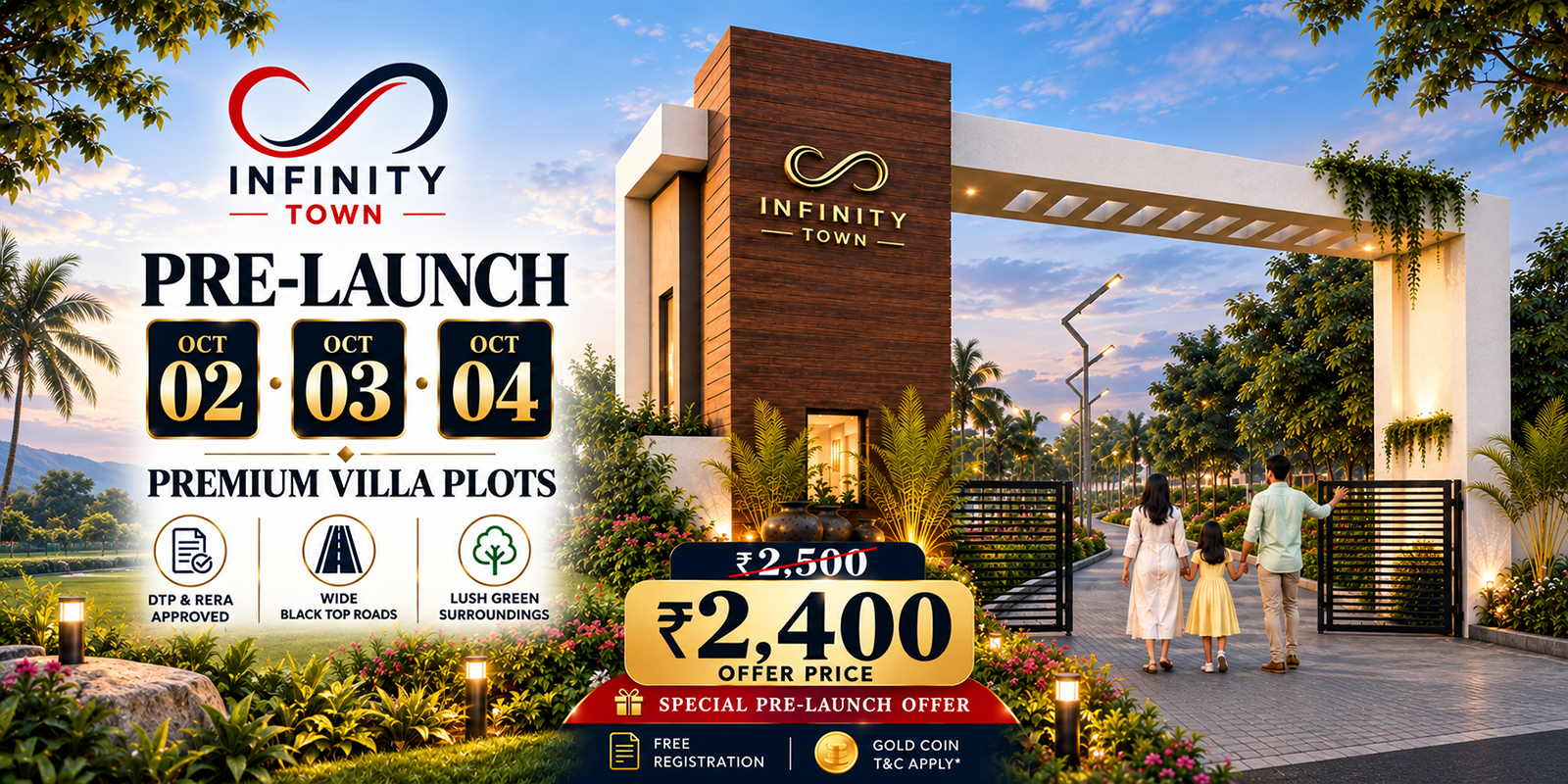 Temple Town Pre-Launch - ECR Plots at Rs 1990 per sq.ft, Chennai